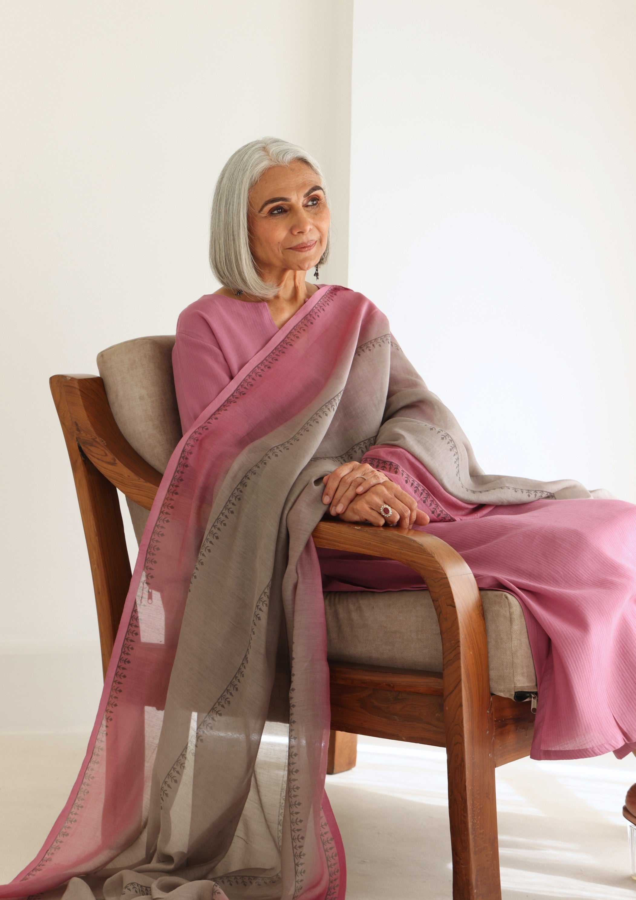 Deep Blush Pure Cotton Suit Set