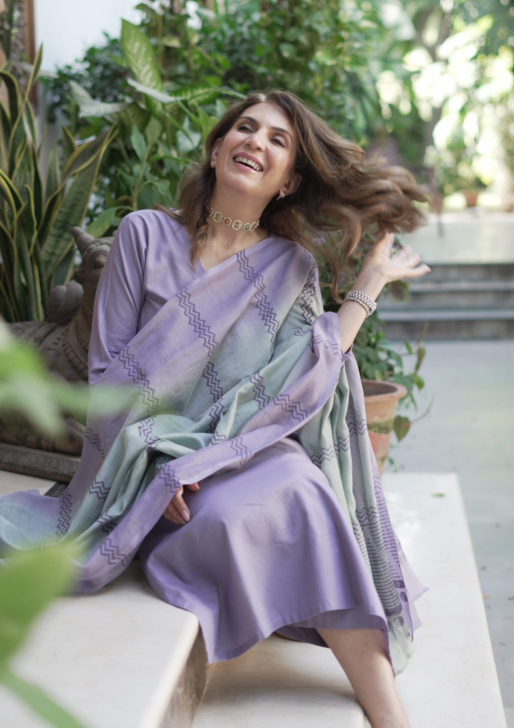 Orchid Pure Cotton Suit Set