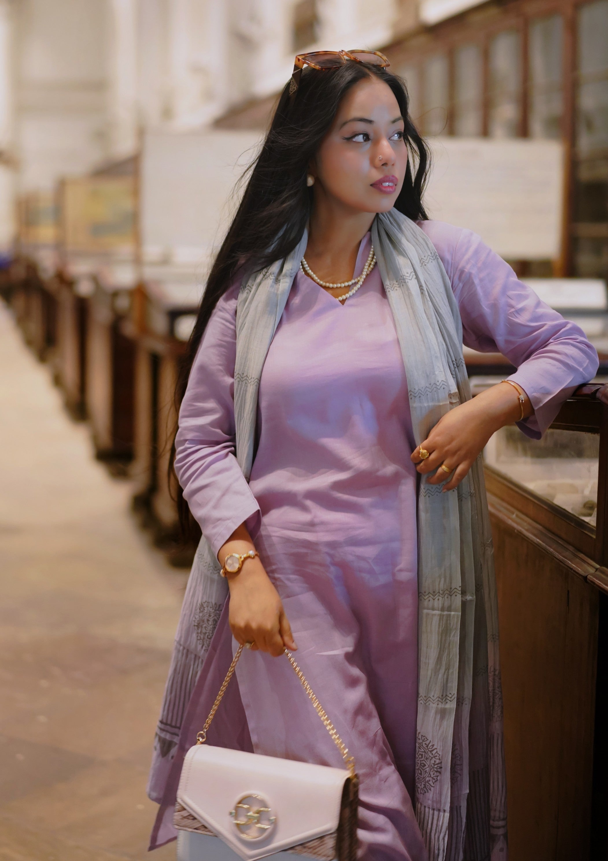 Lilac Dream Pure Cotton Suit Set