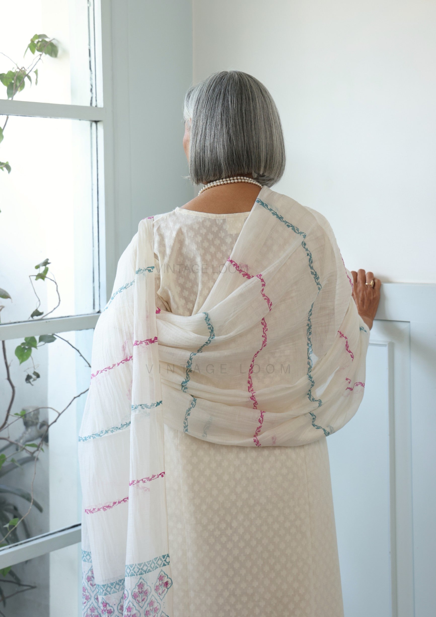 Ivory Pure Cotton Suit Set