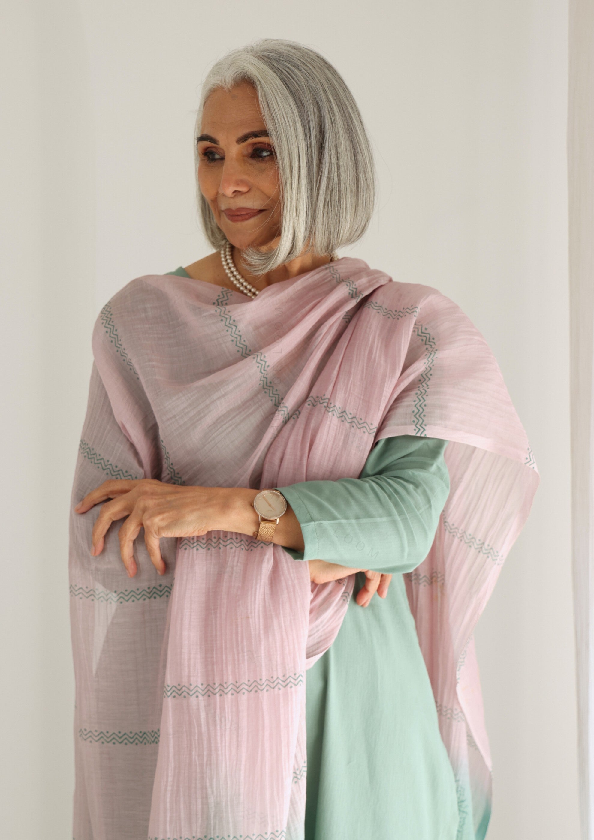 Apple Green Pure Cotton Suit Set