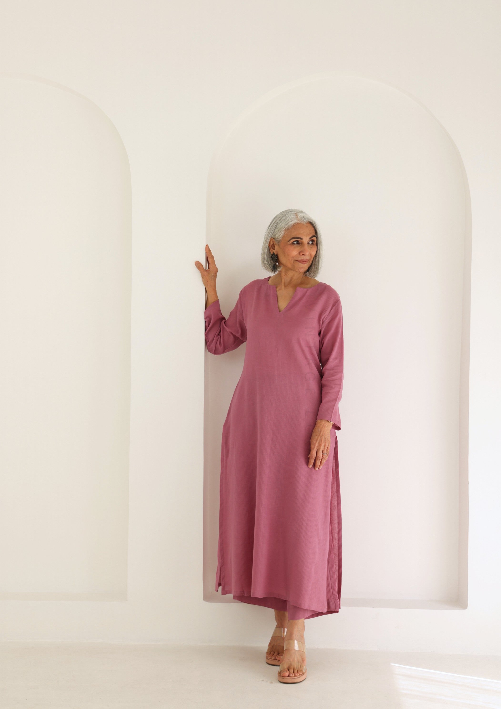 Deep Blush Pure Cotton Suit Set