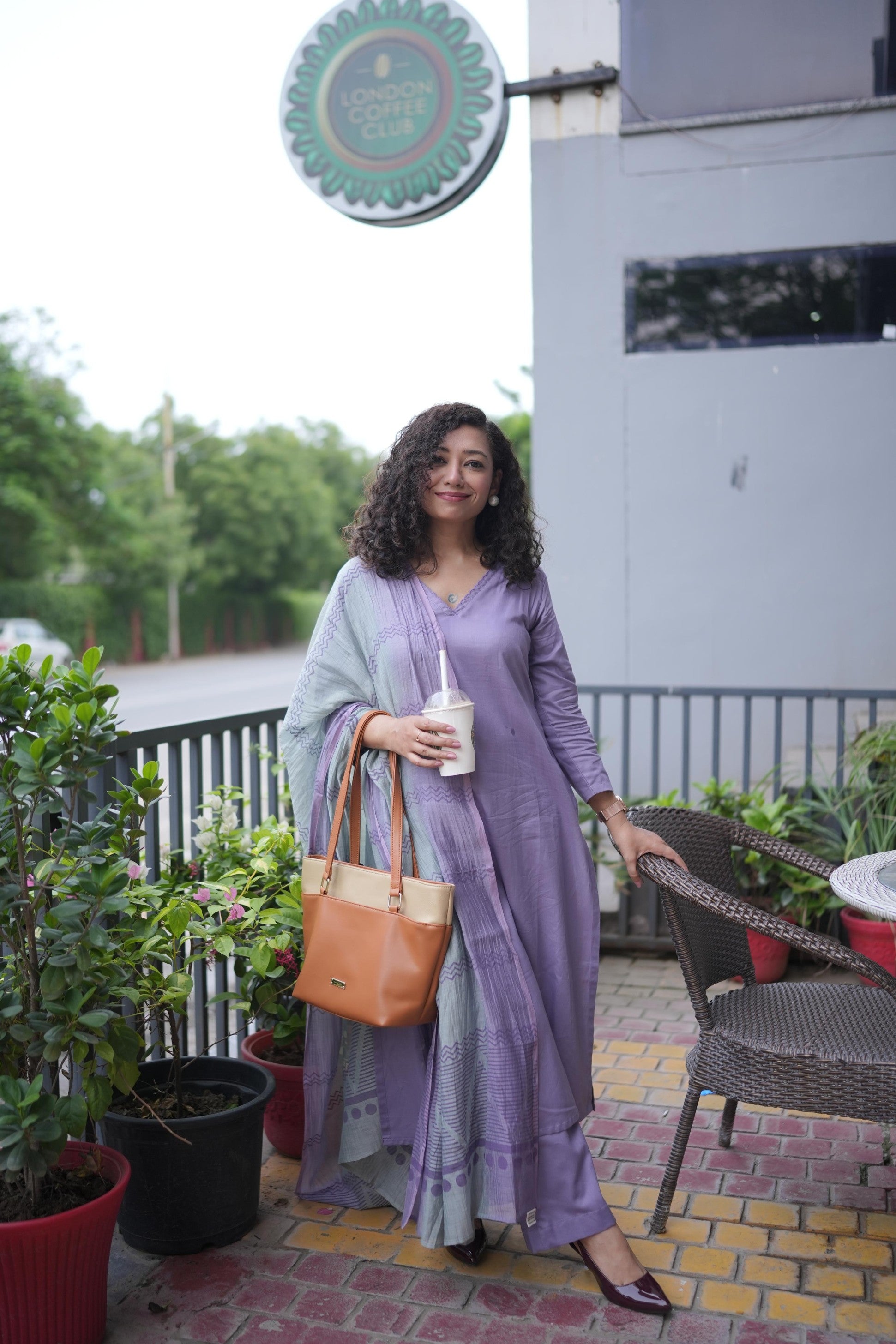 Orchid Pure Cotton Suit Set