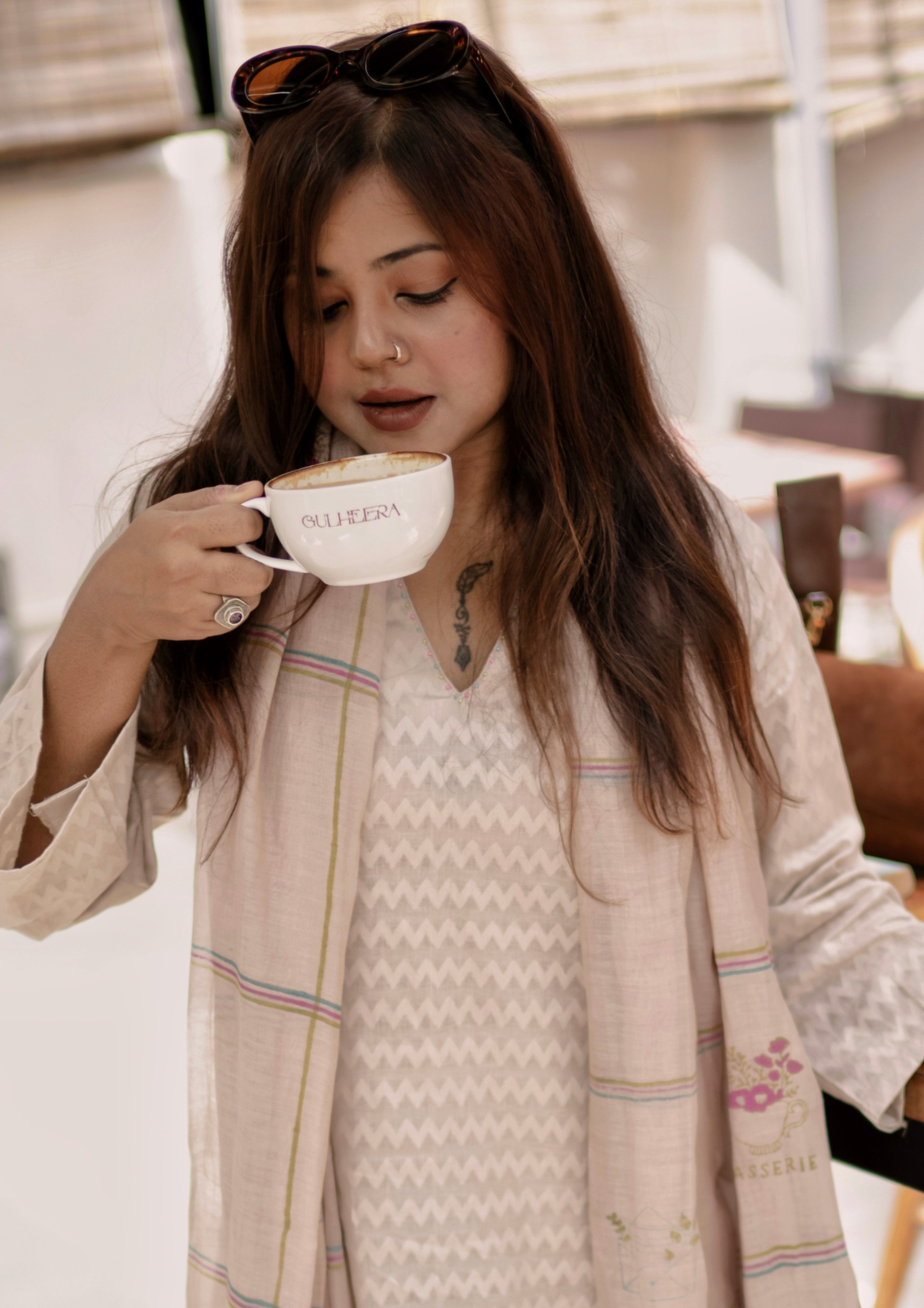 Sand Pure Cotton Suit Set
