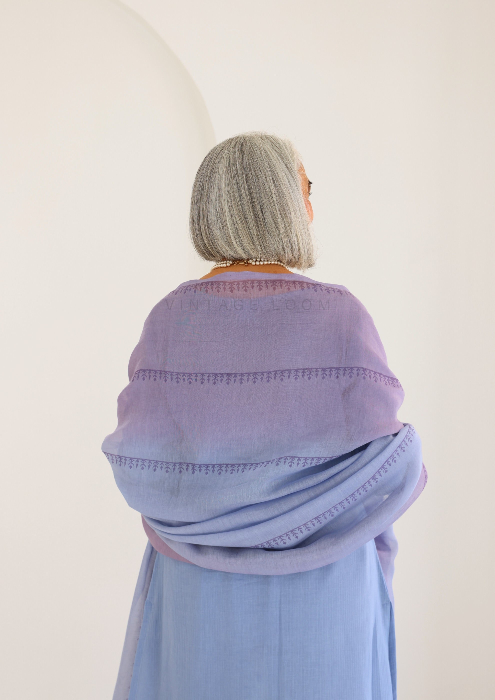 Breeze Blue Pure Cotton Suit Set