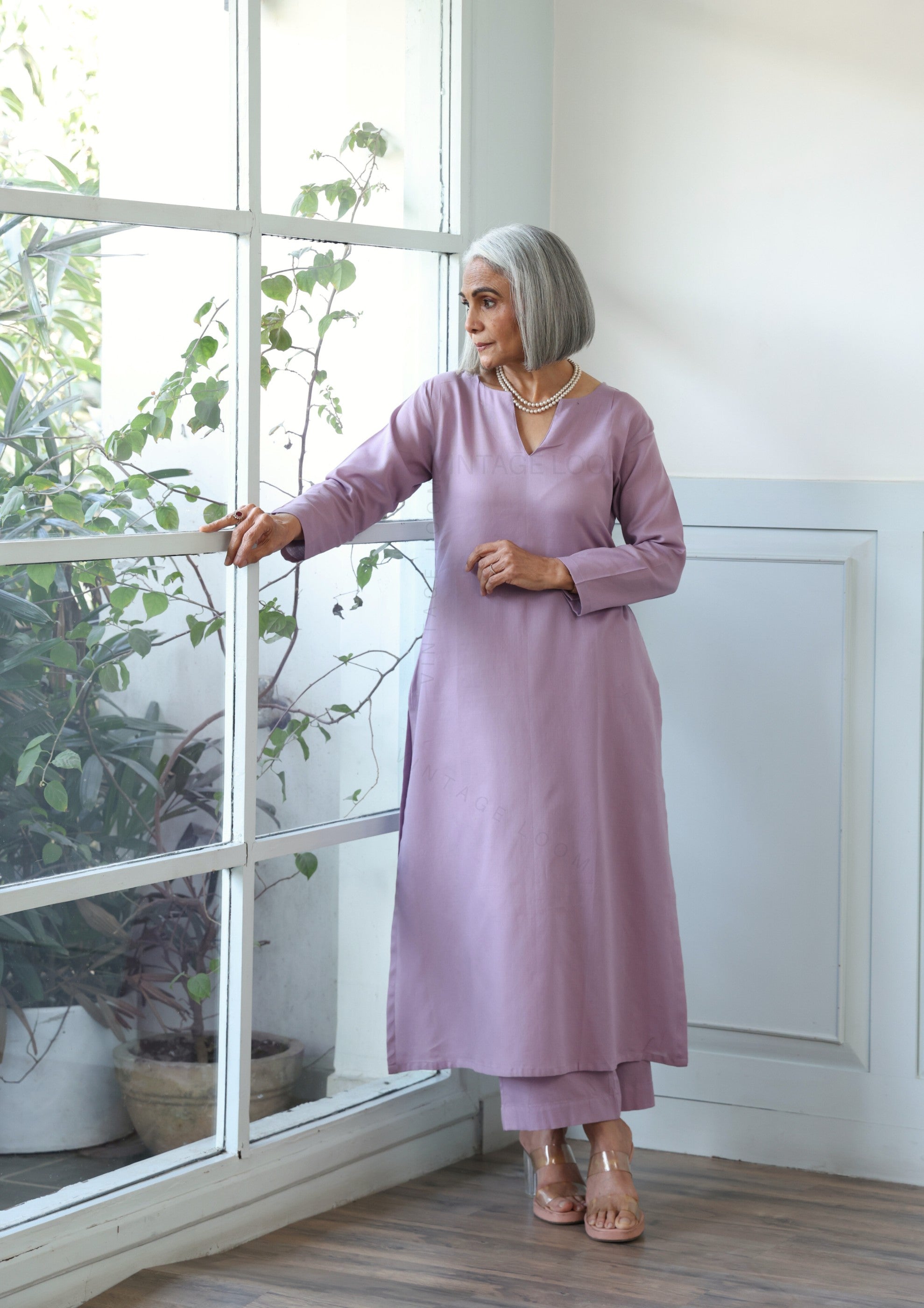 Lilac Dream Pure Cotton Suit Set