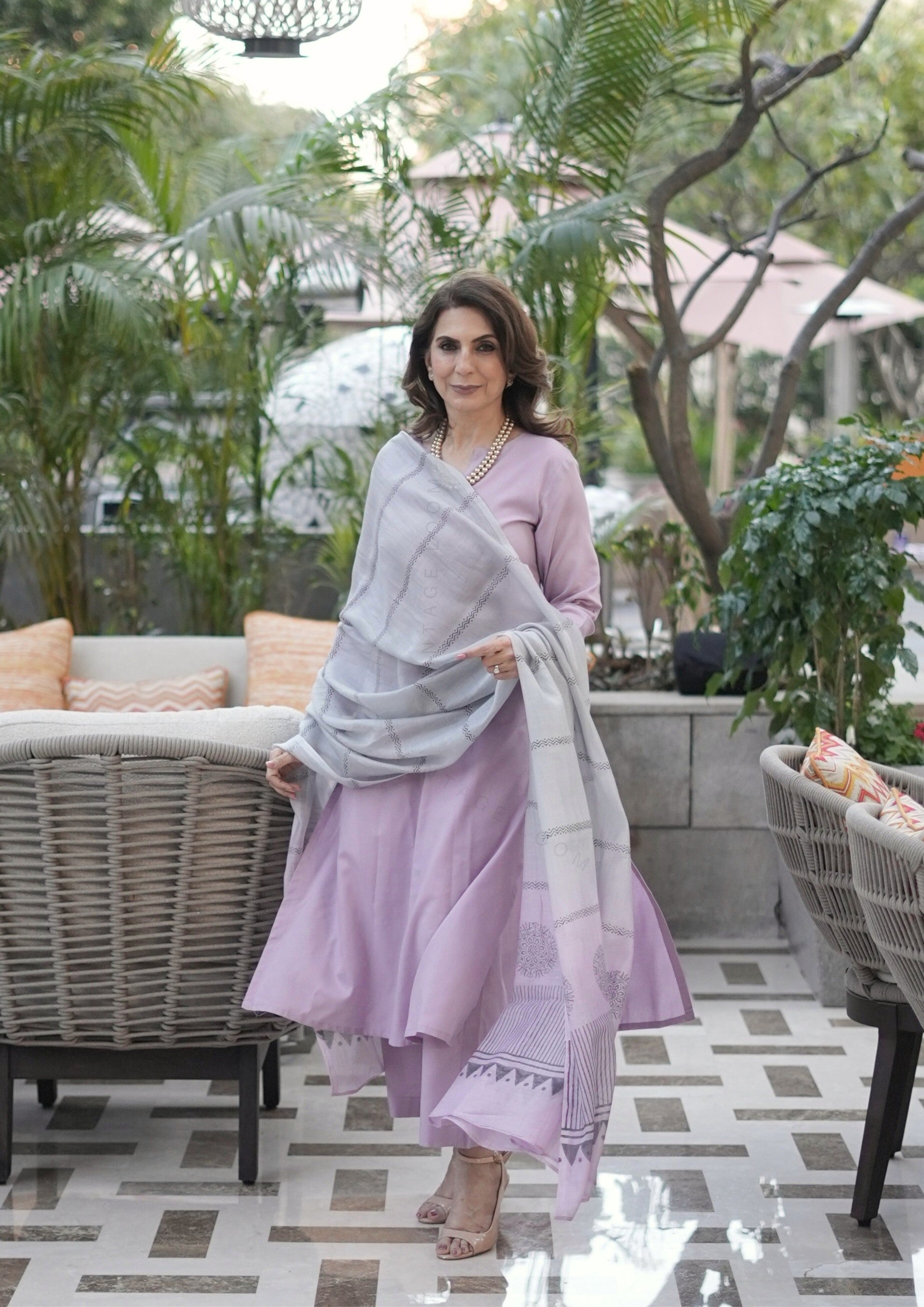 Lilac Dream Pure Cotton Suit Set