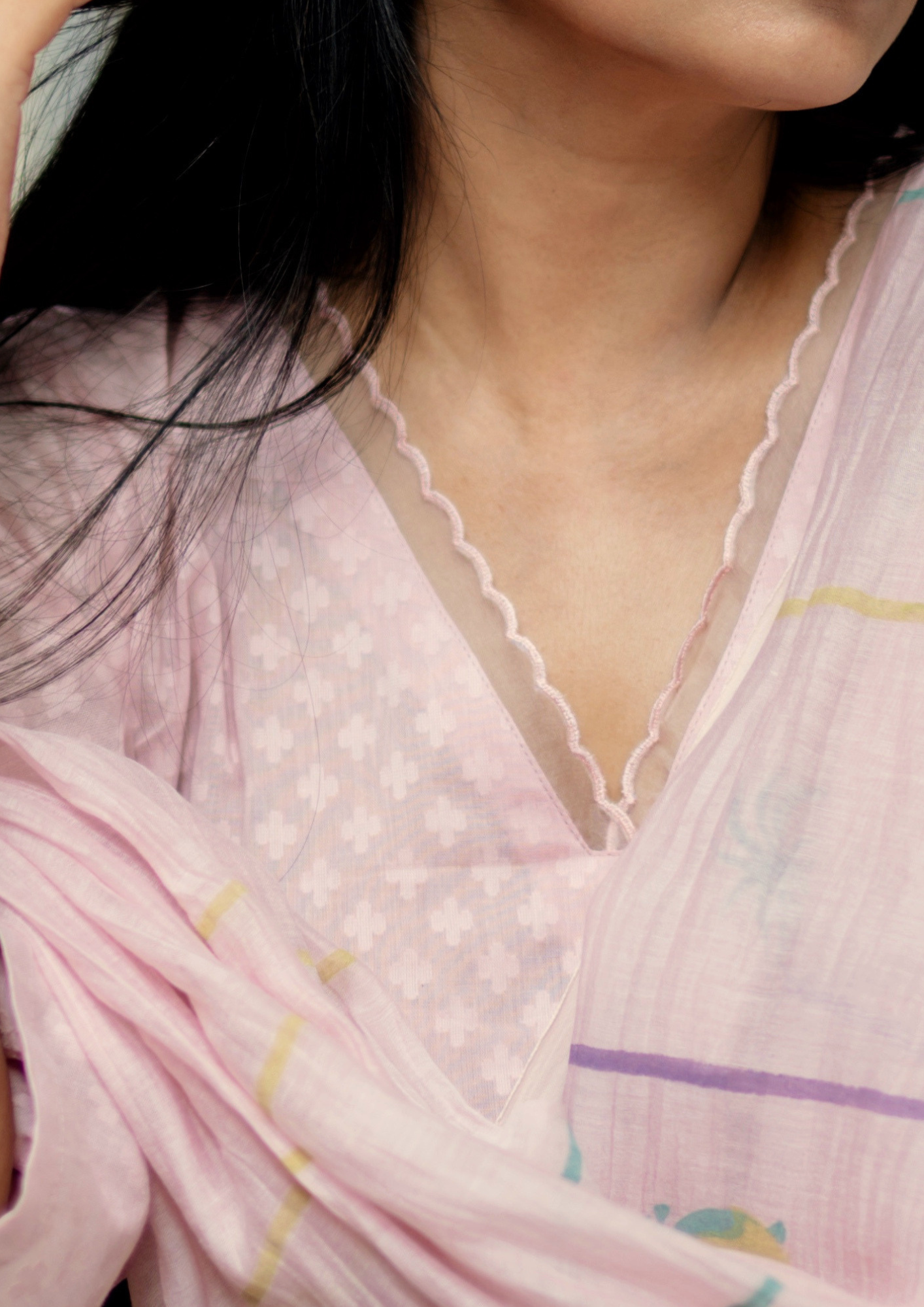 Millennial Pink Pure Cotton Suit Set
